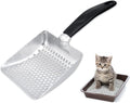 DISTINCTIVE STYLE Cat Litter Scoop Deep Shovel Metal Sifter (Small Round Holes)