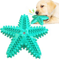 Dog Toys for Aggressive Chewers, Dog Teething Cleaning Toothbrush Toy, Durable Squeaky Interactive Starfish Puppy Toys for Small Medium Large Breed