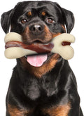 Dog Chew Toys for Aggressive Chewers, Beef Flavor Durable Teething Bones for Large/Medium/Small Puppies
