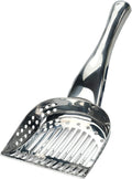 Stainless Steel Kitty Litter Scoop, 4.75x2.5x11.25