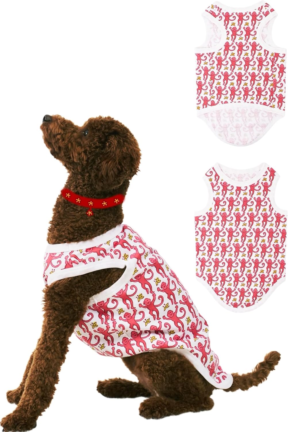 Dog Pajamas Clothes for Small Medium Dogs Cats T-Shirts Vest Soft Doggie Apparel Pjs Puppy Cute Outfits Pet Clothing